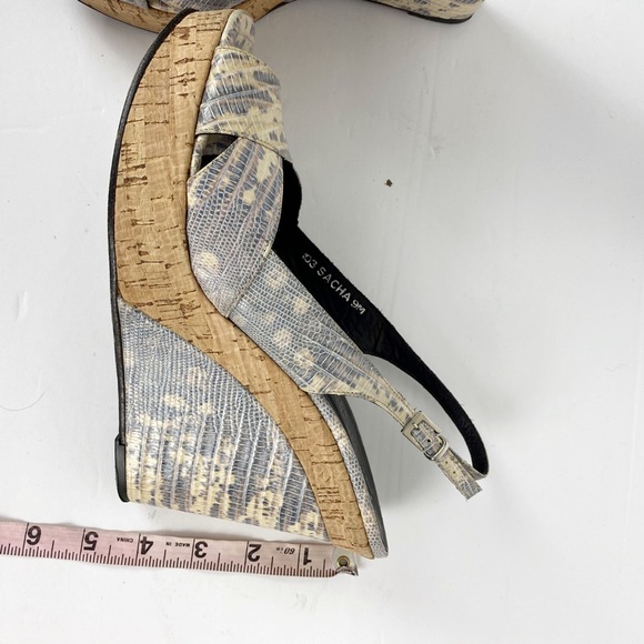 Donald J. Pliner Sacha Wedge Cork Slingback Sandal - Picture 12 of 14